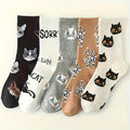 Vintage Kattenprint Sokken