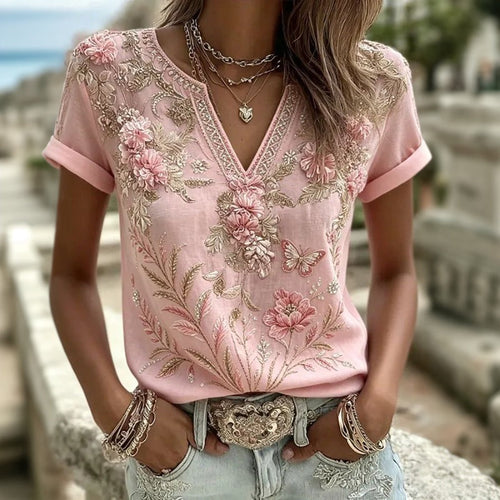 Bloesem Print Top detail