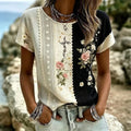 Bloemenprint Shirt Vintage Look