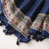 Vintage Scarf Med Etniskt Tryck