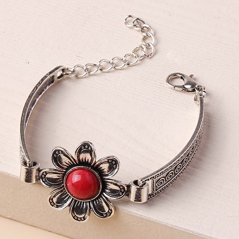 Vintage Bohemiskt Blommigt Armband