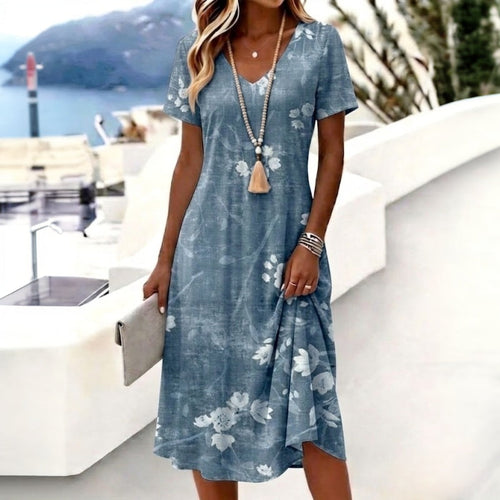 Bloemen Zomerjurk in Vintage Stijl