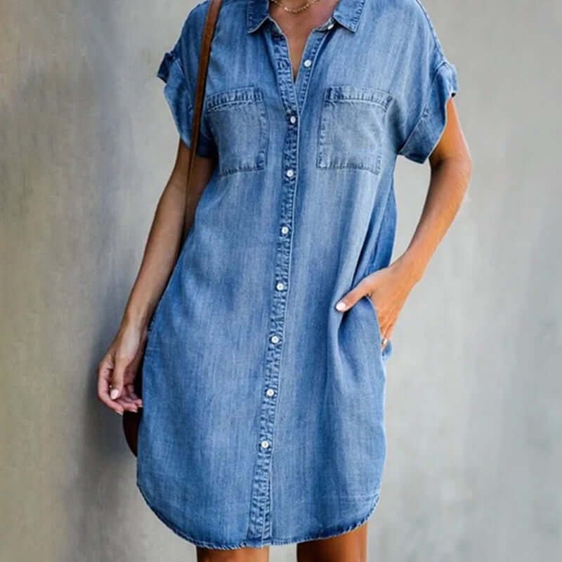 Belly - Robe en tissu denim