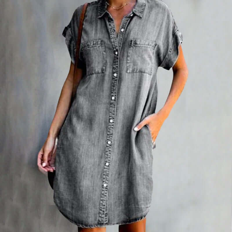 Belly - Robe en tissu denim