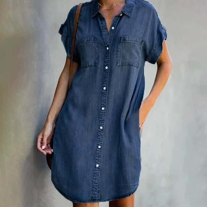 Belly - Robe en tissu denim