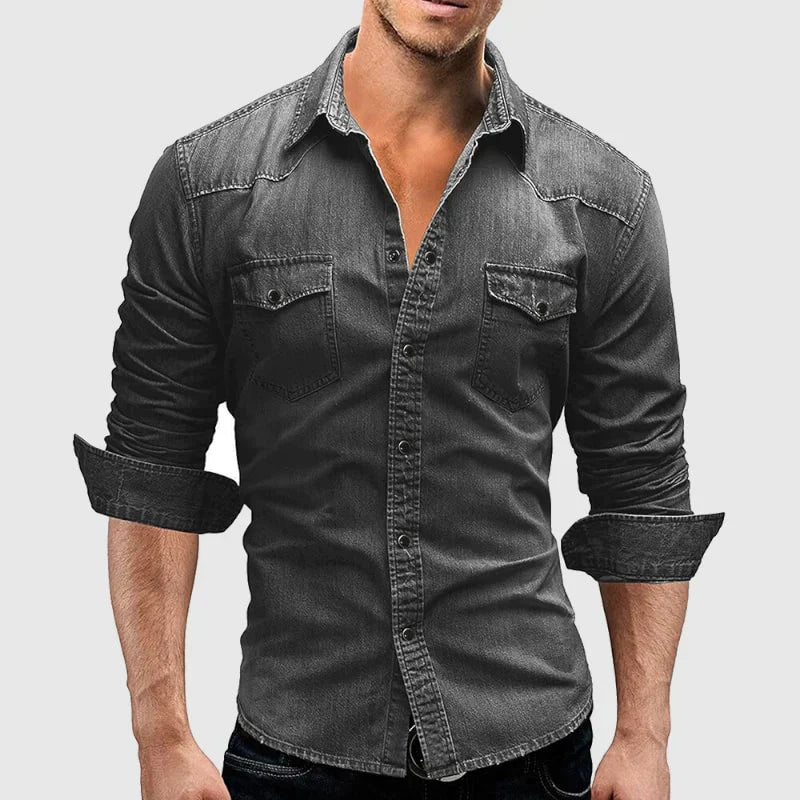 Karl™ - Chemise en jean rétro pour hommes