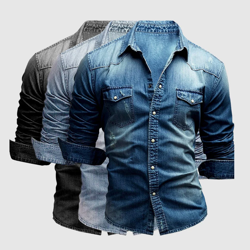 Karl™ - Chemise en jean rétro pour hommes