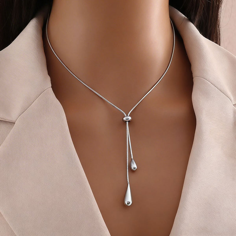 Vintage Boho Druppel Ketting